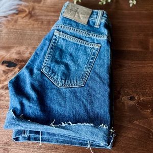 Vintage Calvin Klein Cut Off Denim Shorts Junior Size 1 90s